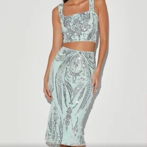 NWT LULUS Sequin Set